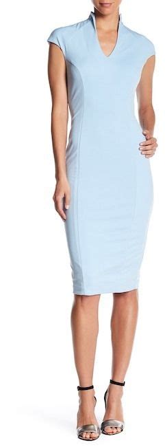 Alexia Admor Scuba Midi Sheath Dress