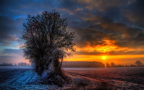 Winter Sunset Hd Desktop Wallpapers Top Free Winter Sunset Hd Desktop