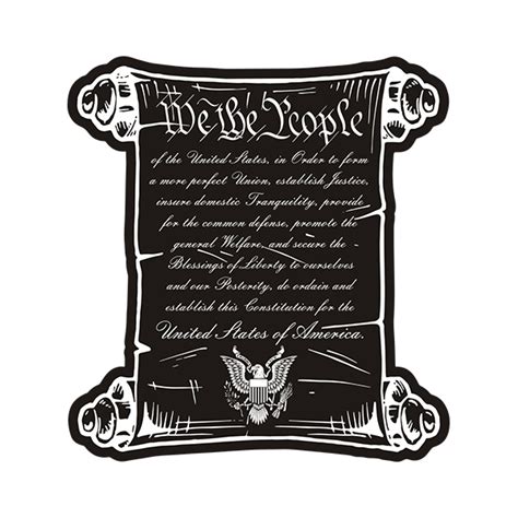 United States Constitution Preamble Scroll Decal We The People 2a Vinyl Sticker Rotten Remains