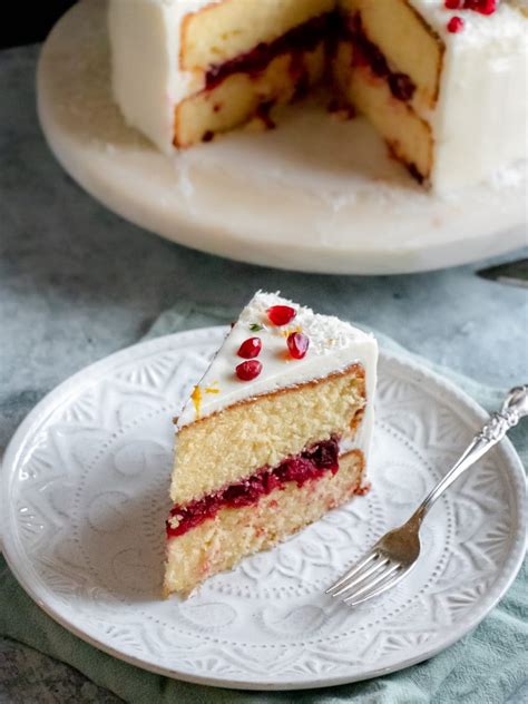 Orange Layer Cake With Cranberry Filling Pretty Simple Sweet