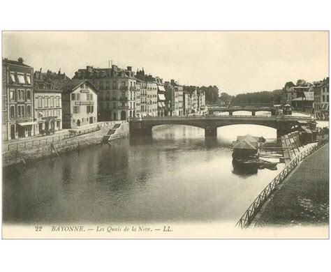 Carte Postale Ancienne 64 BAYONNE Les Quais De La Nive Cartes