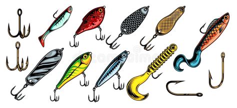 Vintage Fishing Lure Stock Illustrations 3222 Vintage Fishing Lure