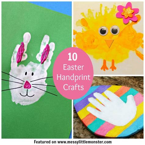 Easter Handprint Ideas Messy Little Monster