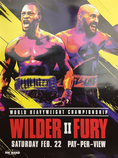 Boxing 2020 Poster Wilder Vs Fury 2