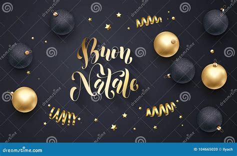 Buon Natale Christmas Template Cartoon Vector