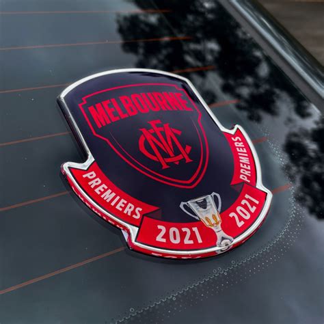 Official Melbourne Demons Premiership Car Decal 2021 Fan Emblems