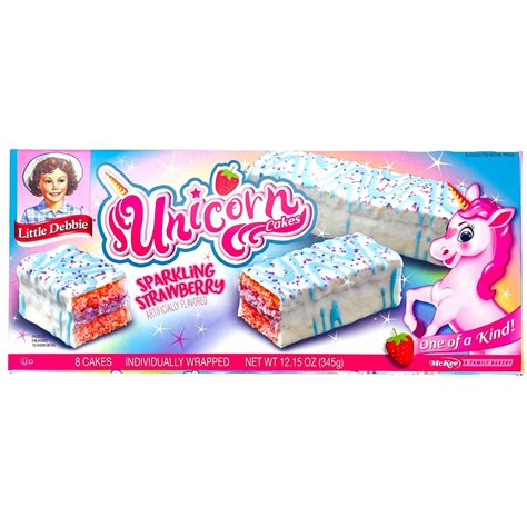 Little Debbie Unicorn Cakes Sparkling Strawberry | Candy Funhouse