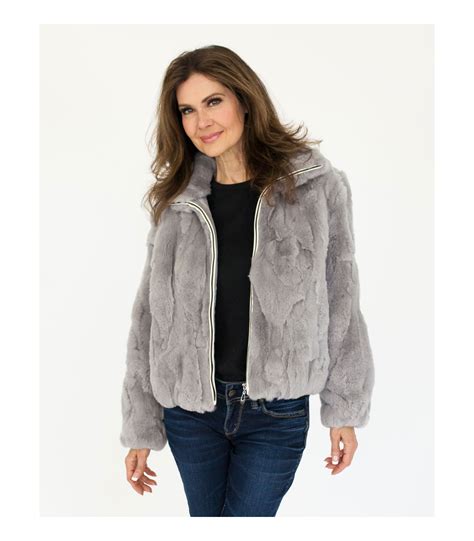 Grace Rex Rabbit Fur Jacket At FurHatWorld