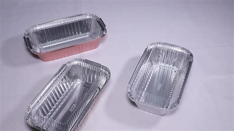 Disposable Food Packaging Aluminum Foil Container Lb Oven Use Safety