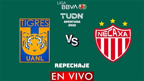 Tigres Vs Necaxa EN VIVO REPECHAJE Liga MX Apertura 2022 PES 2021