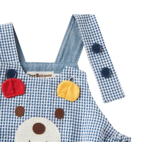 HOT BISCUITS ミキハウス 顔ドン デニムロンパース 紺 S 70 80cm M 80 90cm ホットビスケッツ ミキハウスホットビスケッツ公式店 通販 Yahoo