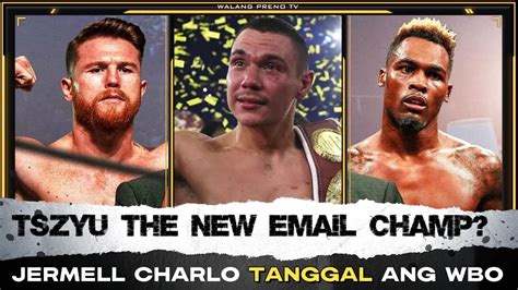 Breaking Jermell Charlo Tanggal Ang Wbo Title Sa Laban Kay Canelo