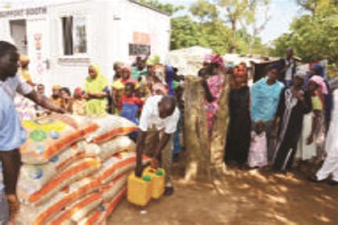 Widows Others Get Food Items Cash The Nation Newspaper