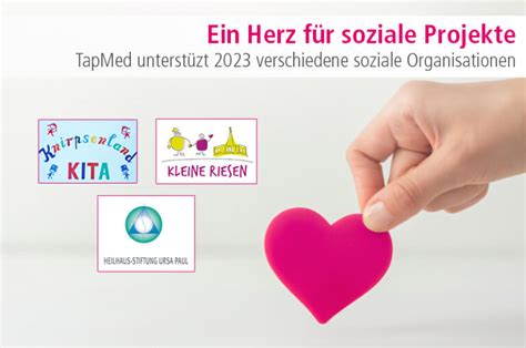 Tapmed Unterst Tzt Viele Soziale Projekte Tapmed Medizintechnik