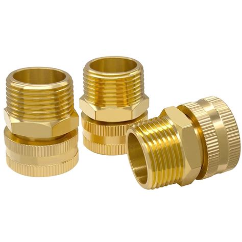 Hooshing Pcs Garden Hose Adapter Ght Female To Male Brass Garden