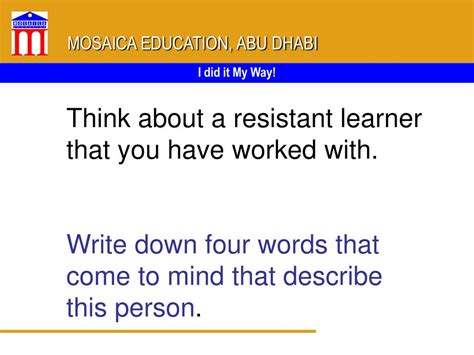 PPT - MOSAICA EDUCATION, ABU DHABI PowerPoint Presentation, free