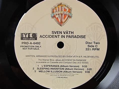 Yahooオークション Sven Vath Accident In Paradise 2lp Warner Bro