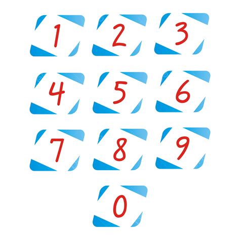 conjunto de numeros vector png conjunto de numeros