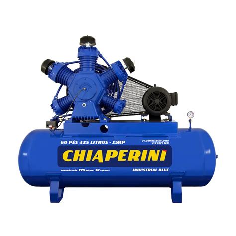 Compressor de ar alta pressão 60 pcm 425 litros Chiaperini 60 425