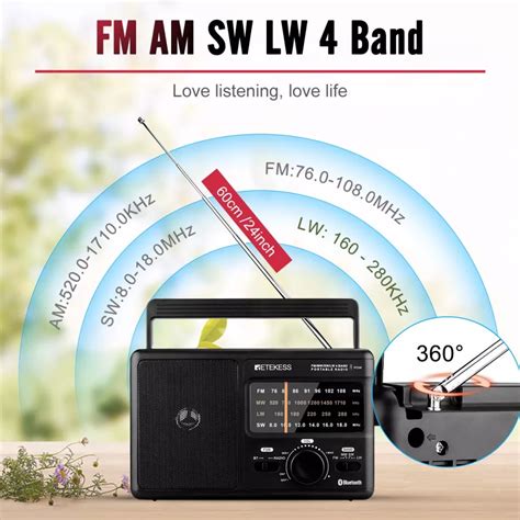 Retekess Tr Fm Am Sw Lw Bluetooth