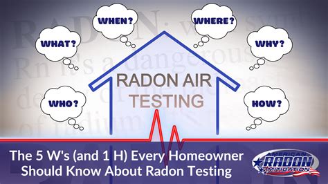 The 5 Ws And 1 H Every Homeowner Should Know About Radon Testing