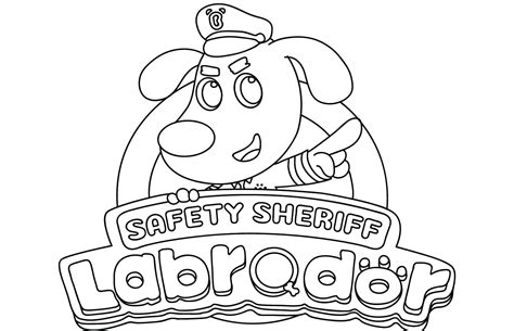 Detetive Labrador Para Colorir E Imprimir - Detetive Labrador para Colorir e Imprimir