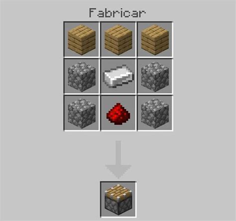 Cómo se hace el pistón en Minecraft