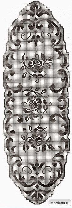 Rose Filet Crochet Chart