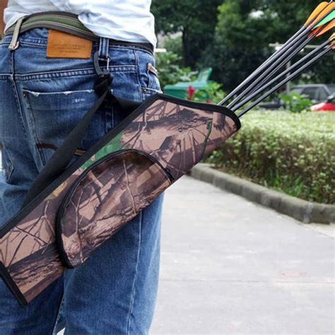 Archery Arrow Quiver Holder Bow Storage Pouch Belt Strap Adjustable