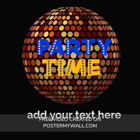 Maximalist Party Time Instagram Post Template Postermywall