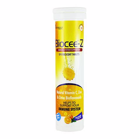 Buy Biocee Z Orange Flavour Effervescent Tablet S Online At Upto