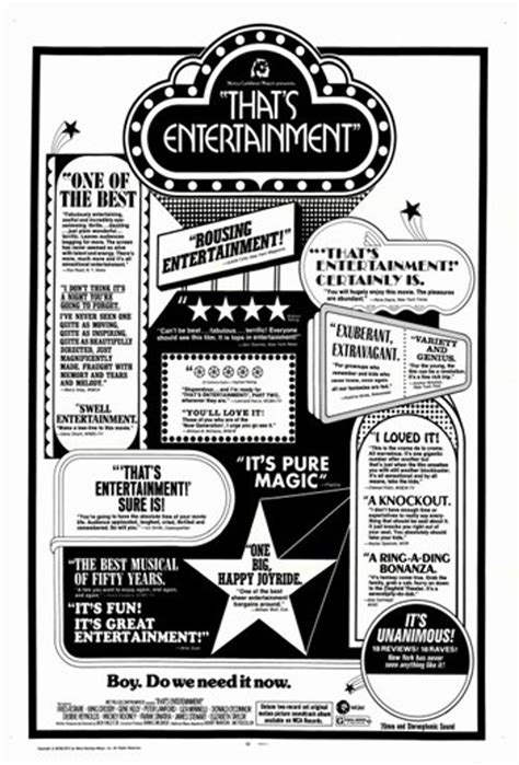 That's Entertainment Movie Poster (11 x 17) - Item # MOV254704 - Posterazzi