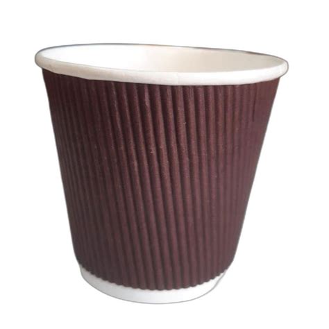 Dark Brown And White 210ml Ripple Paper Cup At Rs 3 5 Piece In Belagavi