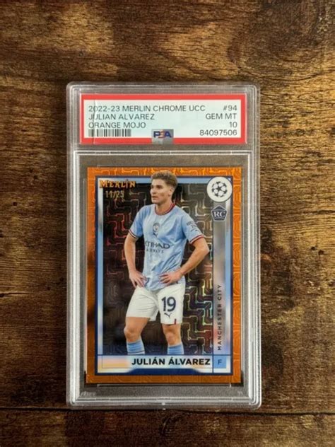 2022 23 TOPPS MERLIN Cromato Uefa Julian Alvarez Rookie Rc Arancione