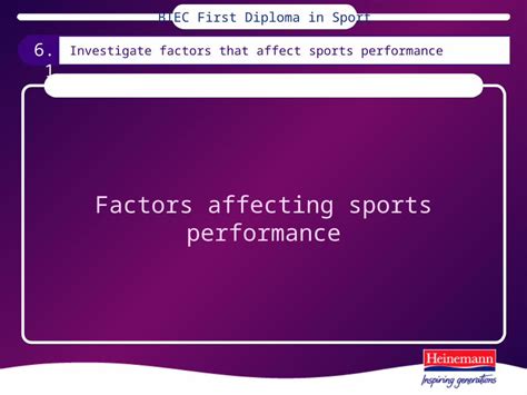 Ppt Btec First Diploma In Sport 6 1 Investigate Factors That Affect