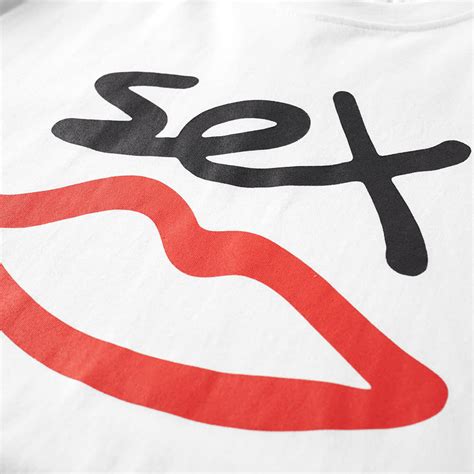 Sex Skateboards Large Logo Tee White End Global