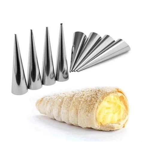 Pcs Stainless Steel Conical And Columnar Shaped Croissant Molds