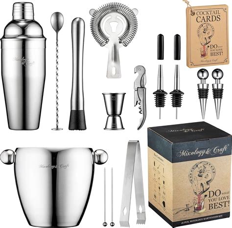 Amazon Complete Bartender Set Mixology Piece Cocktail Mixing