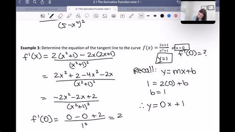 Quotient Rule Derivatives Youtube