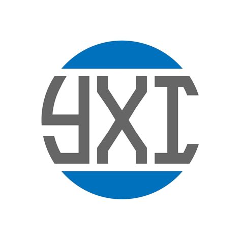 yxi letter logo design  white background yxi creative initials