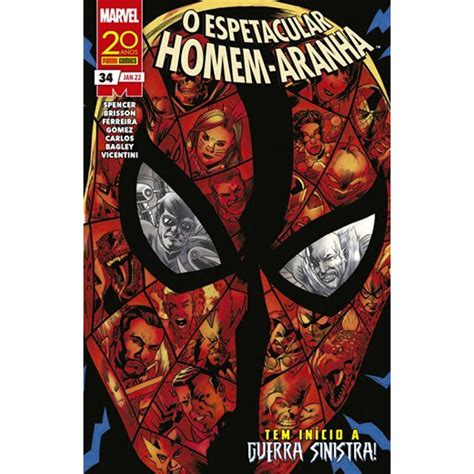 Livro O Espetacular Homem Aranha Vol 34