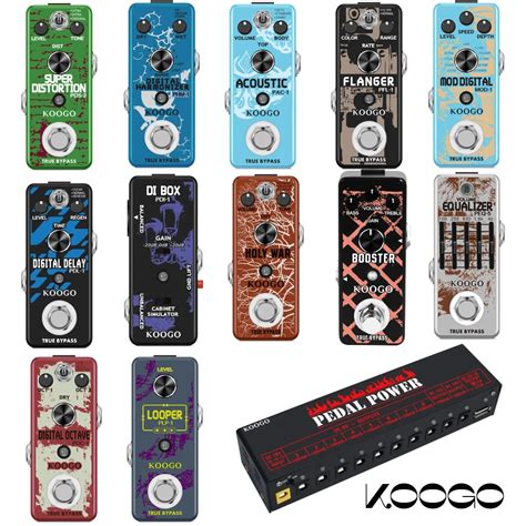 Koogo Guitar Effects Pedals Overdrive Delay Reverb Distortion Direct