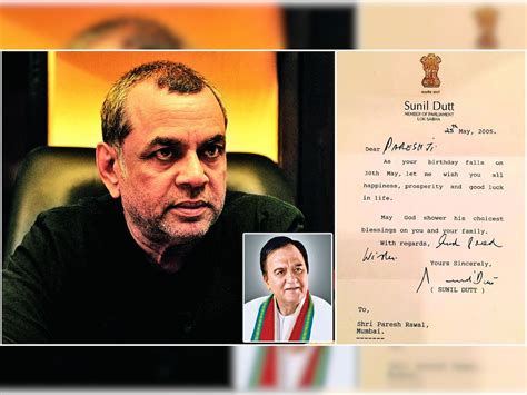 This Letter Prompted Paresh Rawal To Play Sunil Dutt In Sanju