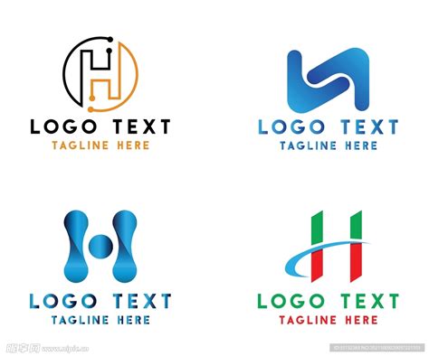 字母标 Logo 标志h 设计图企业logo标志标志图标设计图库昵享网nipiccn