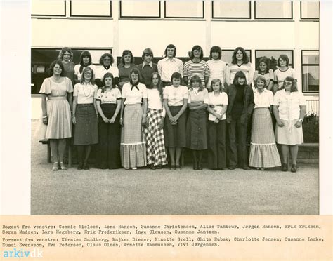 arkiv dk Rørbæk Skole skolefoto 1976