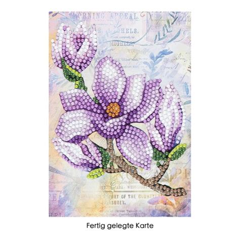 Diamond Painting Gru Karte Magnolie Cm X Cm Inkl Zubeh R