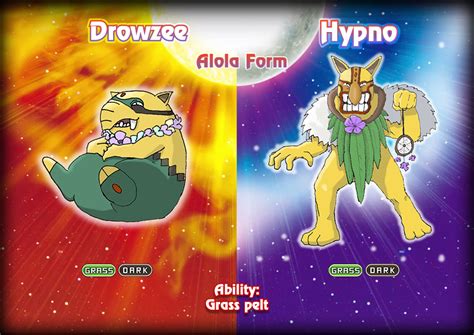 Drowzee and Hypno -Alola forms- by ThePaellaBoy on DeviantArt