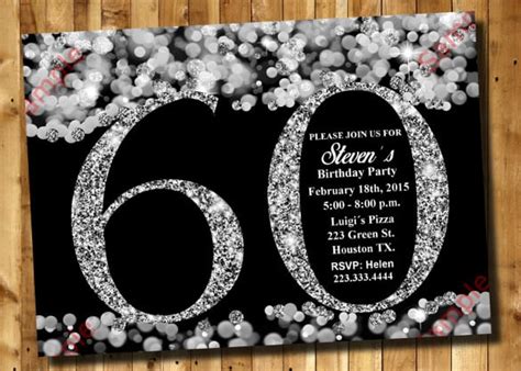 Free Printable 60th Birthday Invitations