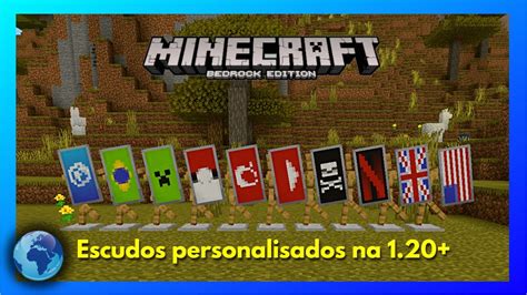 Como Personalizar Os Escudos No Minecraft Bedrock Nova Atualiza O Do