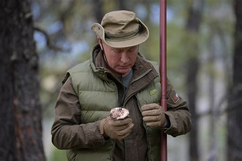 Russian President Vladimir Putin is seen during his holiday in the Siberian taiga